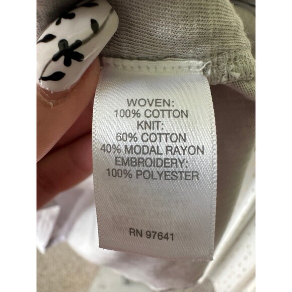 J. Jill Embroidered Eyelet Applique Lace Crochet Knit Tunic Blouse Petite M - Picture 7 of 9